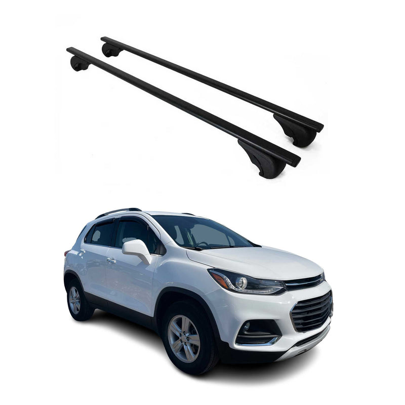 Barres de toit Transversales pour Chevrolet Trax 2012-2024 Fer Noir