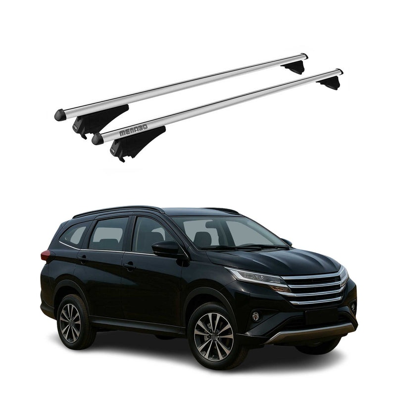 Tiger Barres de toit transversales pour Daihatsu Terios 2017-2025 Gris