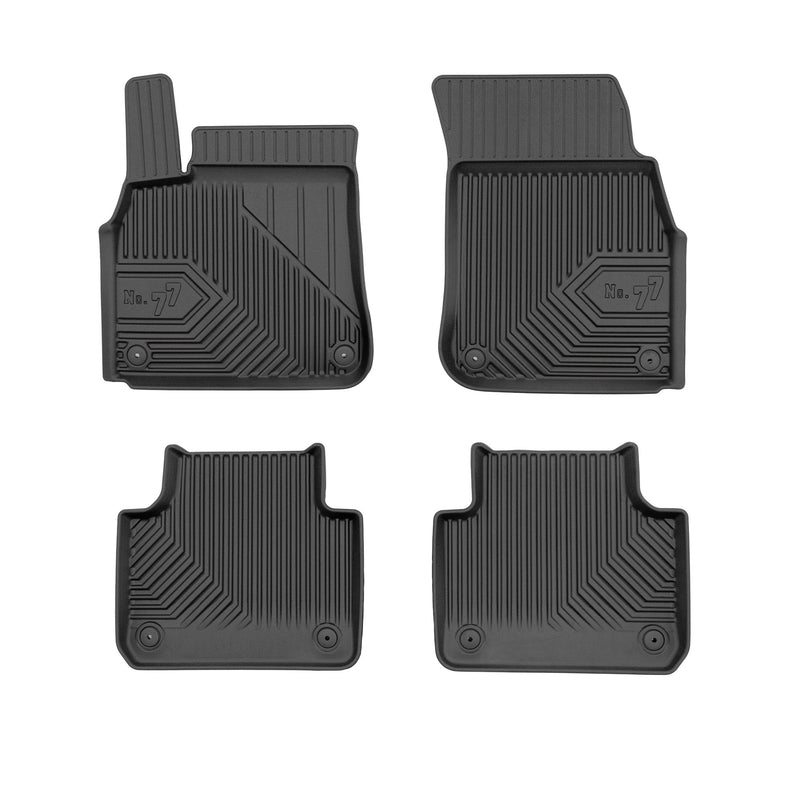 Tapis de Sol de Voiture pour Porsche Cayenne III 2017-2025 TPE Durable Noir 4Pcs