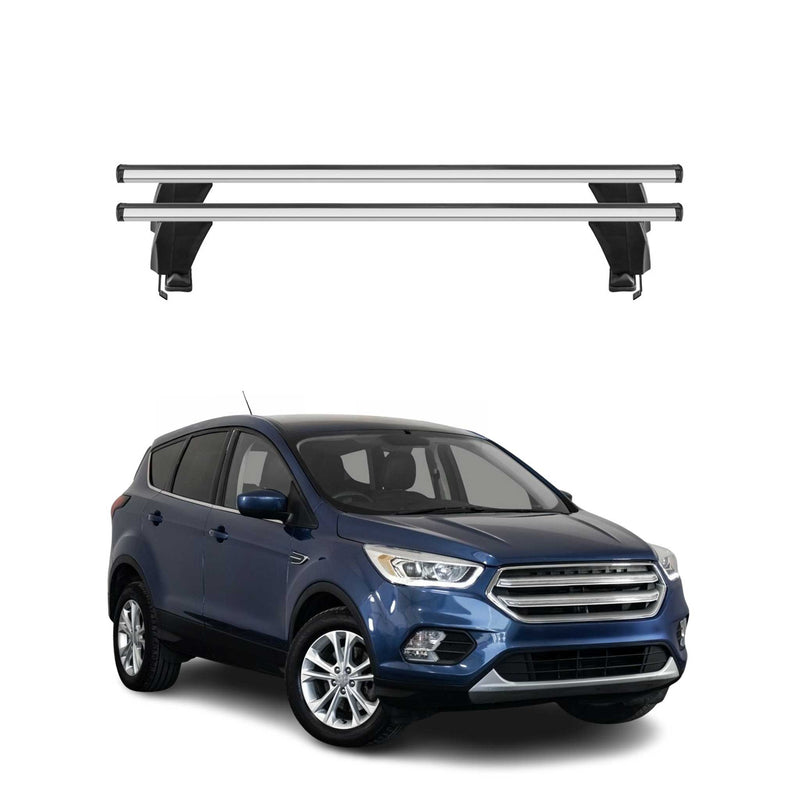 Barres de toit Transversales pour Ford Escape III C520 2013-2019 Alu Gris 2x