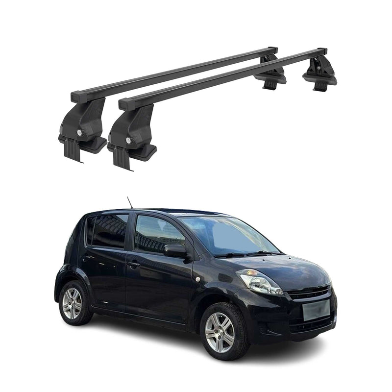 Barres Transversales Menabo pour Daihatsu Sirion M300 2004-2011 Noir