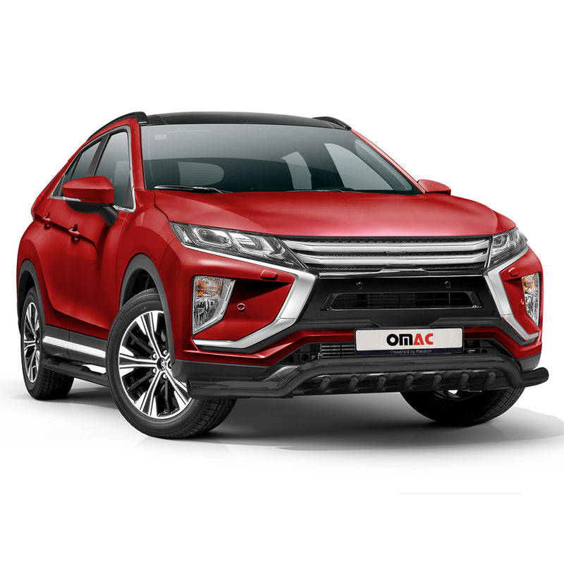 Pare-Buffle Avant Pour Mitsubishi Eclipse Cross 2017-2025 en Acier Argent