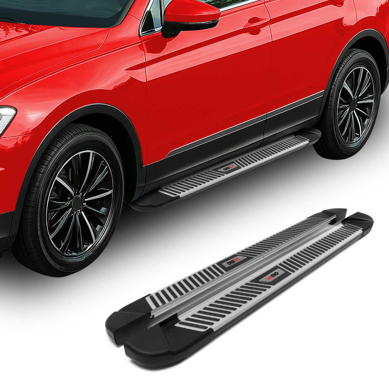 Marchepieds Latéraux pédale pour Ford Kuga 2019-2025 Noir Gris Aluminium 2Pcs