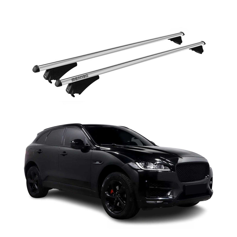 Tiger Barres de toit transversales pour Jaguar F-Pace X761 2016-2020 Gris