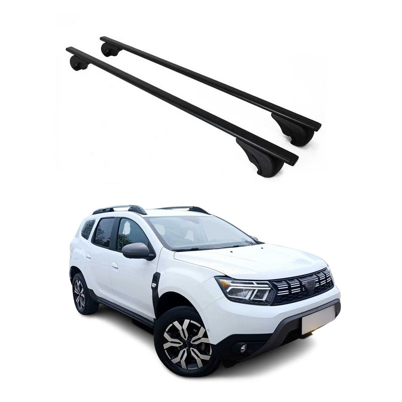 Barres de Toit transversales pour Dacia Duster mk3 2024-2025 Métal Noir 2Pcs