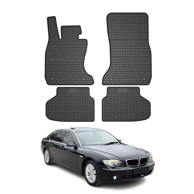 OMAC Tapis de sol pour BMW Série 7 F01 2008-2015 Noir en caoutchouc
