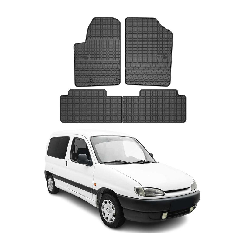 Tapis de Sol pour Peugeot Partner 1996-2009 OMAC Noir Caoutchouc