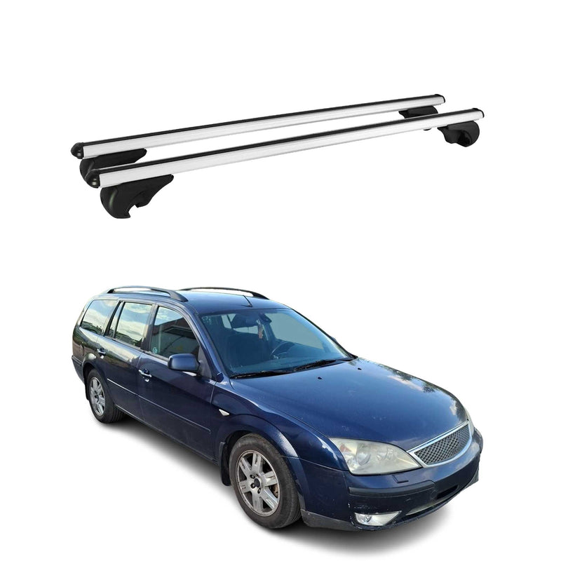 Barres de toit Transversales pour Ford Mondeo mk3 Turnier 2000-2007 Alu Argent
