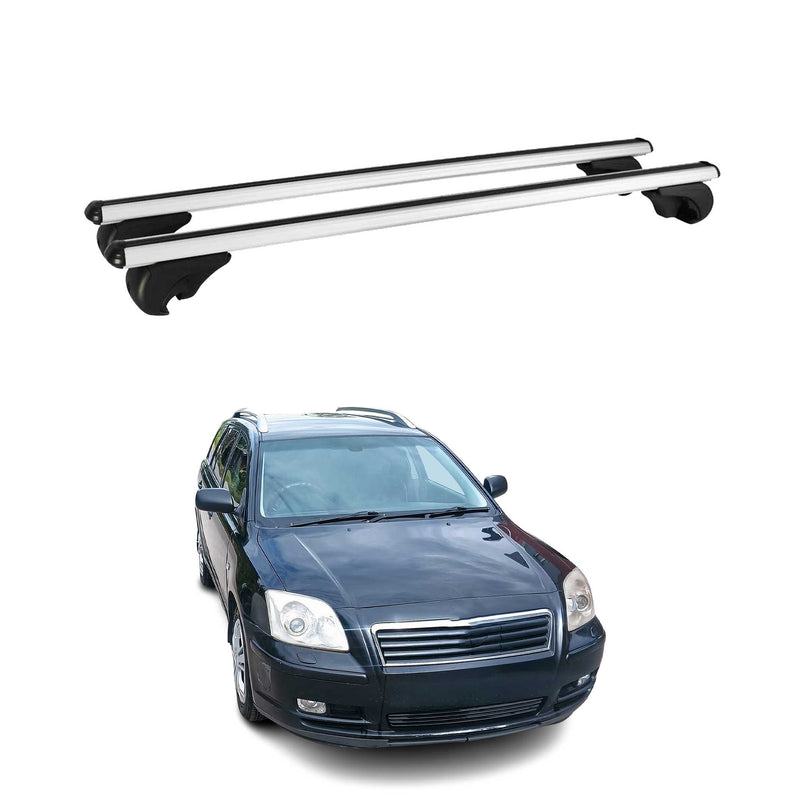 Barres de toit Transversales pour Toyota Avensis Break 1997-2000 Alu Argent