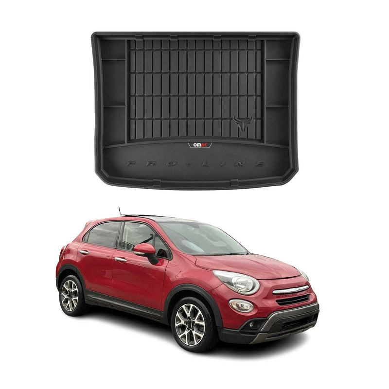 Tapis de Coffre pour Fiat 500X 2014-2019 TPE Noir