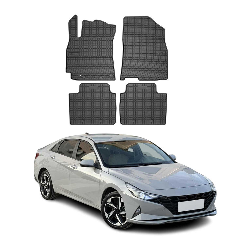 Tapis de Sol pour Hyundai Elantra 2020-2025 Caoutchouc Noir