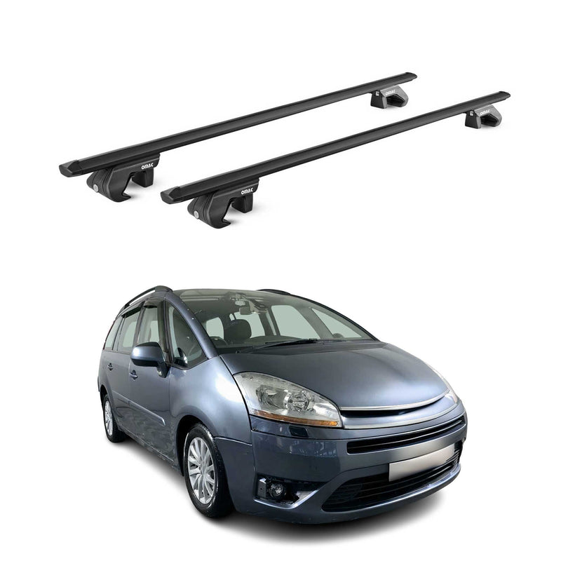 Barres de toit transversales ABE pour Citroen C4 Picasso/Gran Picasso 06-13 Noir