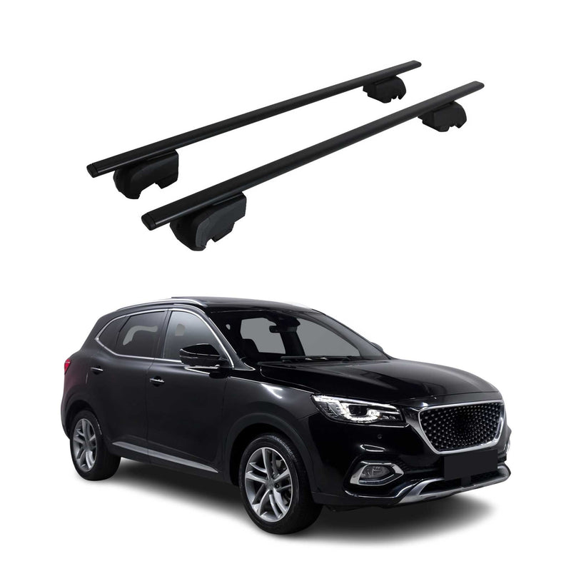 Barres de toit Transversales pour MG HS 2018-2023 Fer Noir ABE