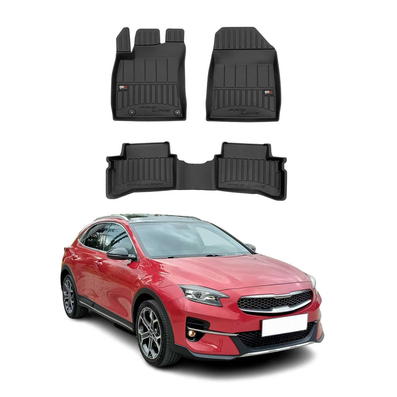 Tapis de Sol pour Kia XCeed 2019-2025 Caoutchouc Noir TPE