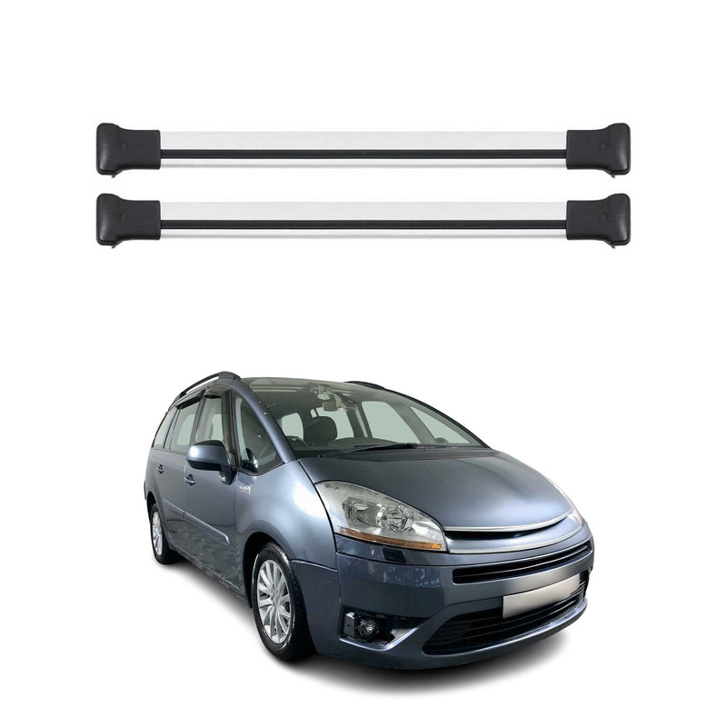 Barres de toit transversales pour Citroen C4 Picasso 2006-2013 Aluminium Gris