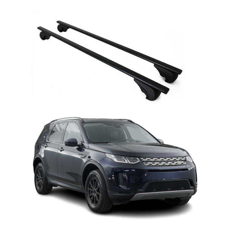 Barres de toit Transversales pour Land Rover Discovery Sport 2015-2024 Fer Noir