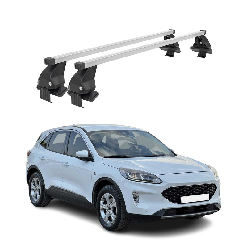 Barres de toit transversales pour Ford Kuga II 2012-2019 Acier Gris