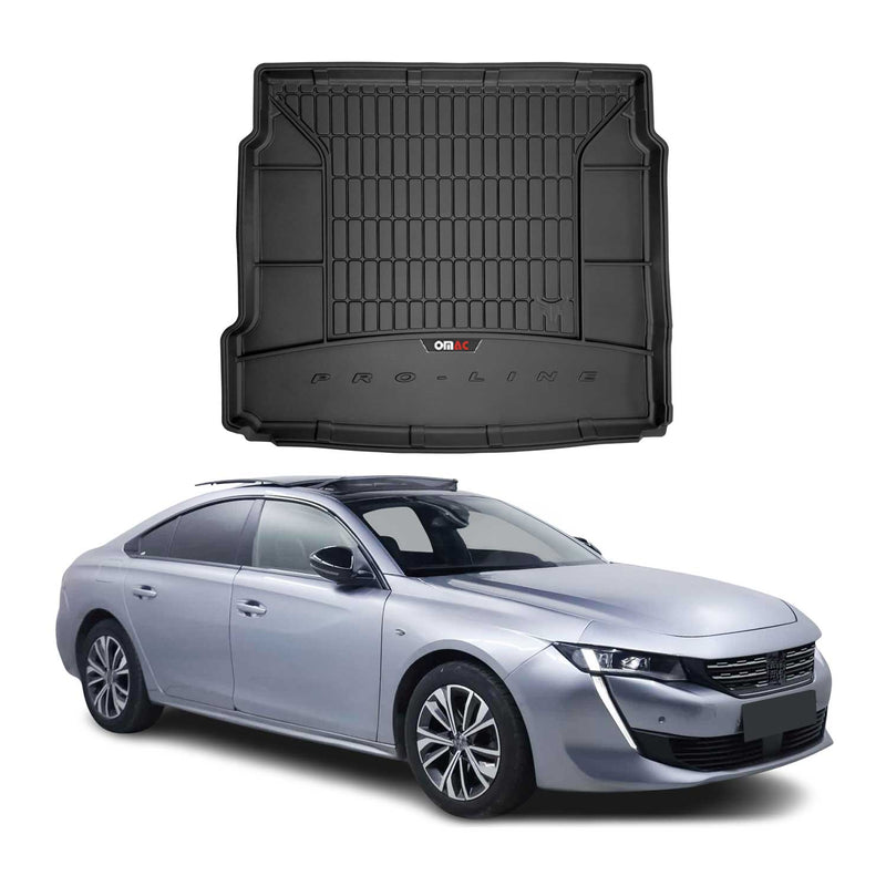 Tapis de Coffre pour Peugeot 508 2018-2022 TPE Noir