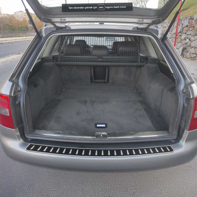 Protection seuil de pare-chocs pour Audi A6 4B Break 1997-2005 Folie de carbone