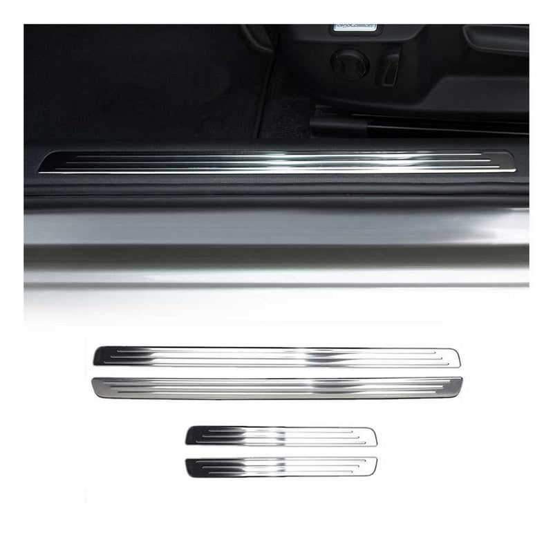 Intérieur Couverture de Seuil de partie pour VW Passat B8 2014-2020 en inox 4Pcs
