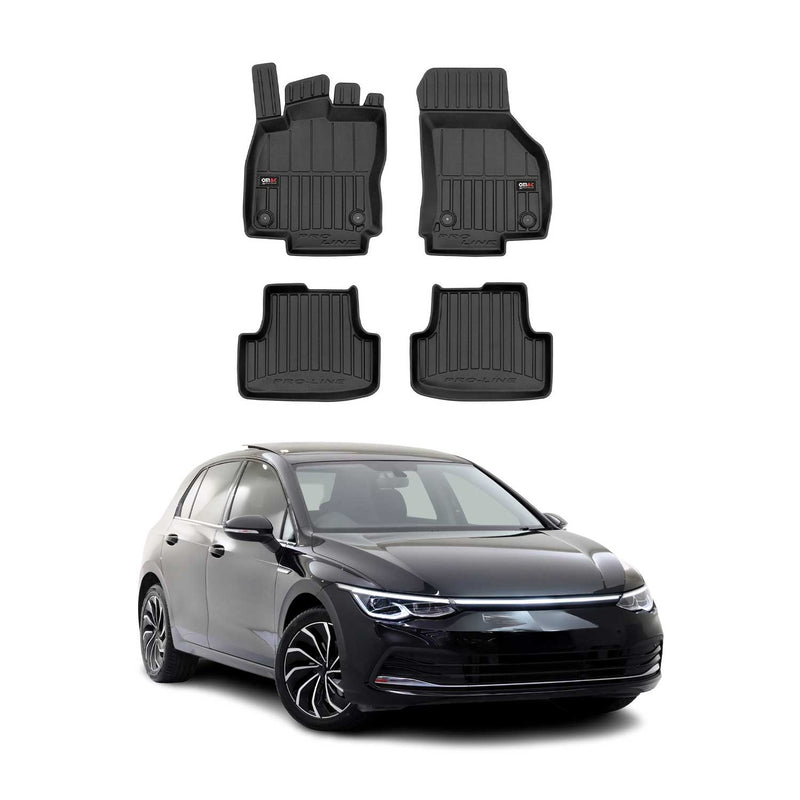 Tapis de Sol pour VW Golf 2019-2022 Caoutchouc TPE Noir