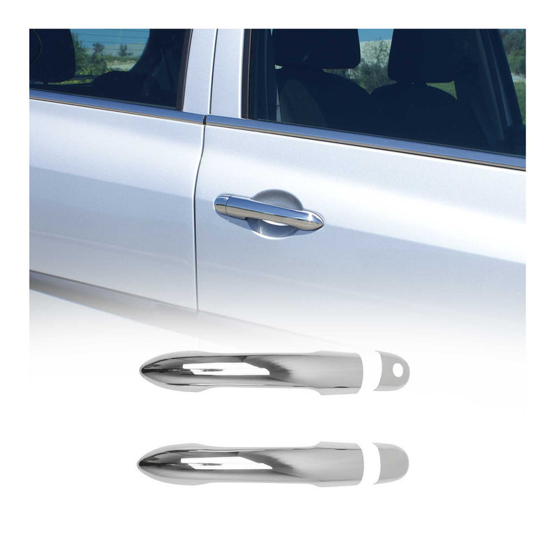 Couverture de poignée de porte pour Renault Clio 2005-2012 en Acier chromé