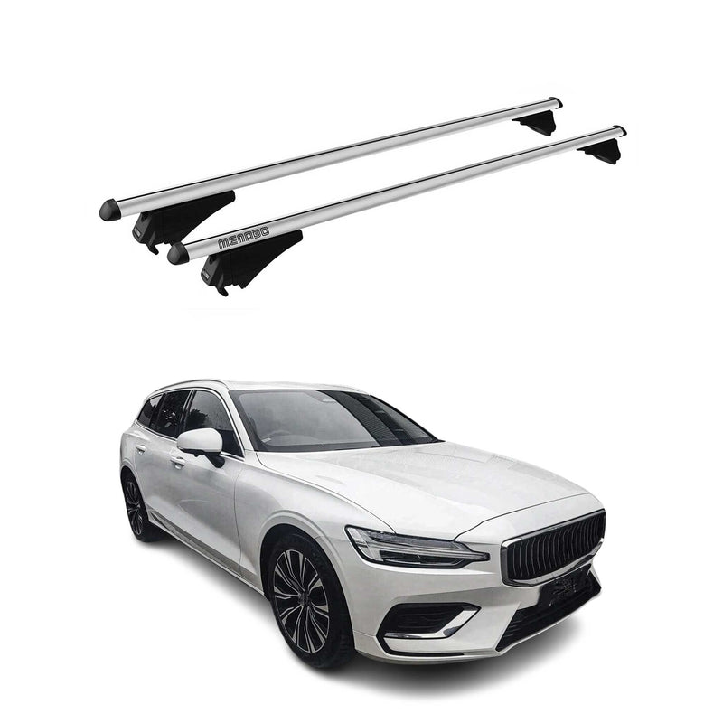 Tiger Barres de toit transversales pour Volvo V60 2019-2025 Gris