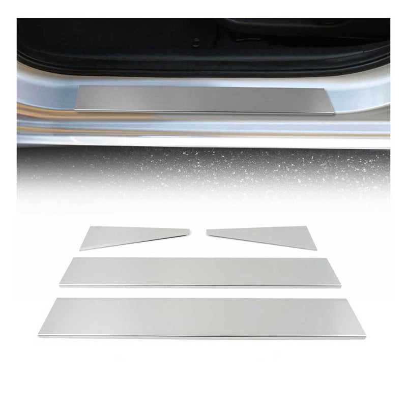 Seuils de porte pour Land Rover Freelander 2006-2014 en acier inox Chromé brossé