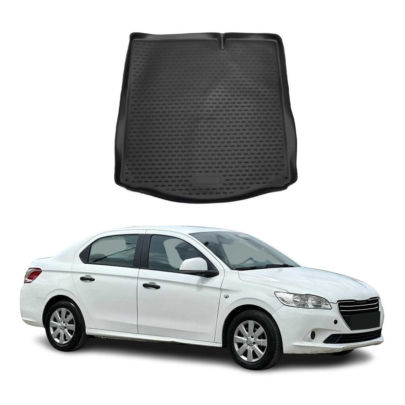 Tapis de Coffre pour Peugeot 301 2013-2020 TPE Noir