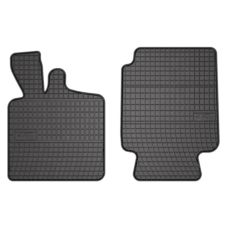 OMAC Tapis de Sol pour Smart Fortwo 1998-2007 Caoutchouc Noir