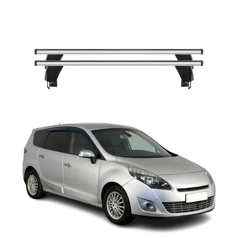 Barres de toit Transversales pour Renault Grand Scenic III 2009-2013 Gris 2x