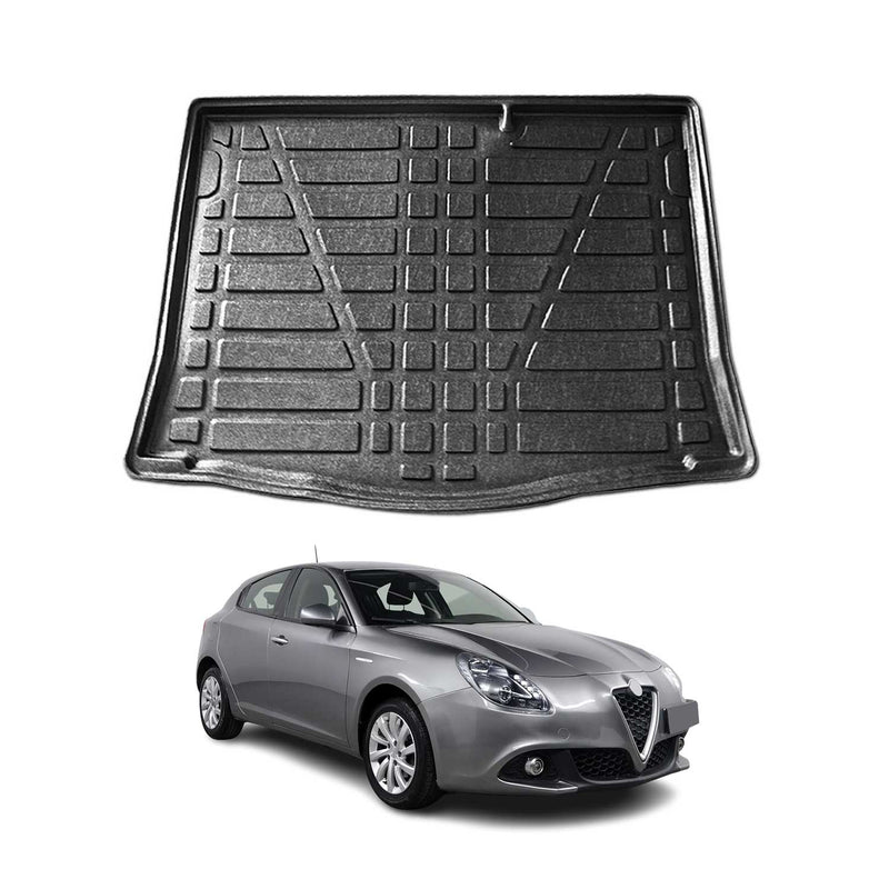 Tapis de coffre pour Alfa Romeo Giulietta 2010-2020 caoutchouc TPE Noir