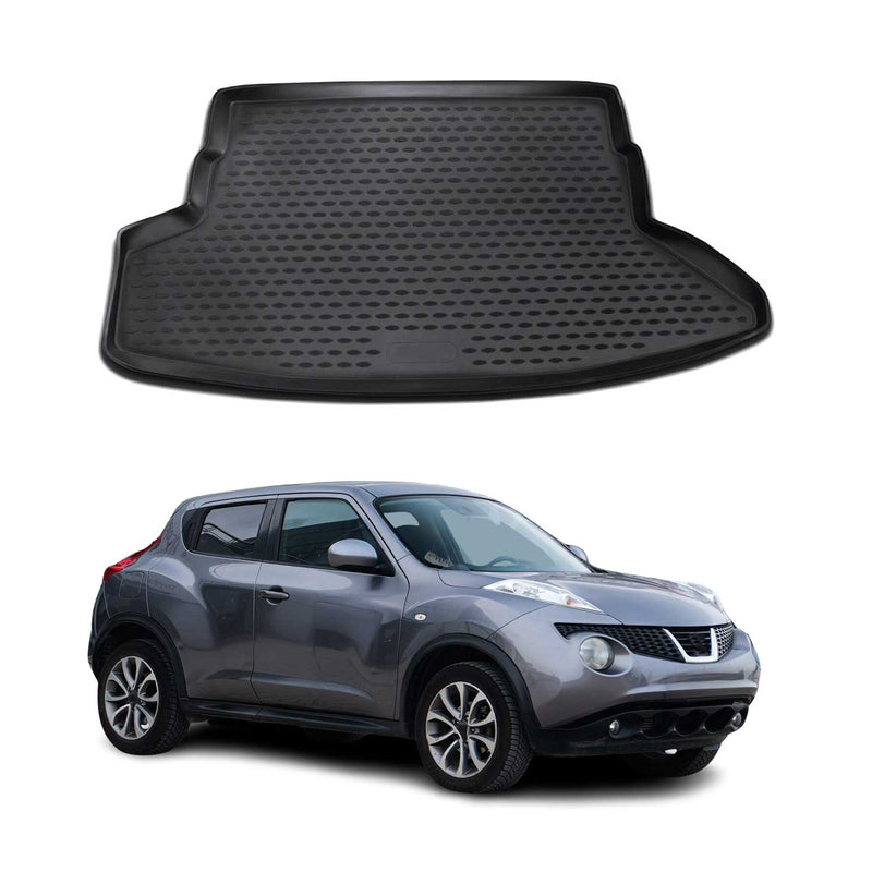 OMAC Tapis de sol en caoutchouc pour Nissan Juke 2010-2019 Noir Premium
