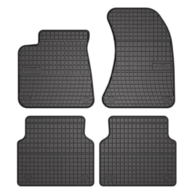 OMAC Tapis de sol pour Audi A8 D4 Standart 2009-2017 Noir en caoutchouc