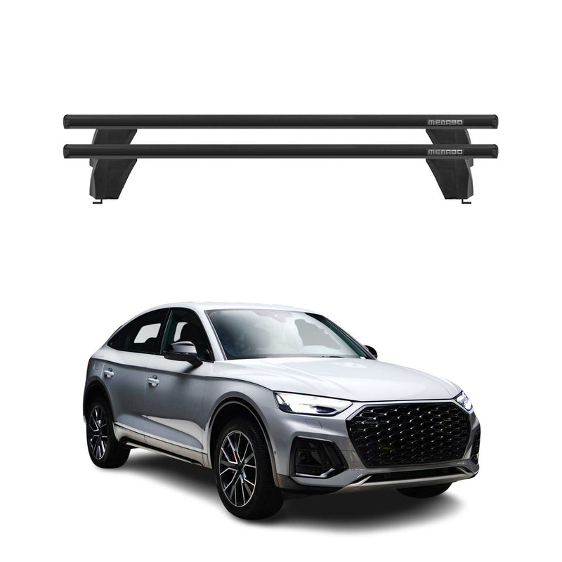 Menabo Barres de toit transversales pour BMW iX i20 2021-2025 Noir Aluminium