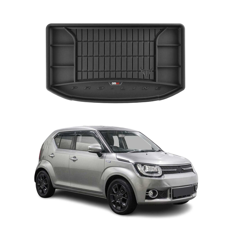 Tapis de Coffre pour Suzuki Ignis 2016-2022 TPE Noir