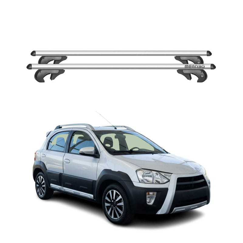 Barres de toit pour Toyota Etios Cross 2014-2021 90kg Aluminium Gris 2x