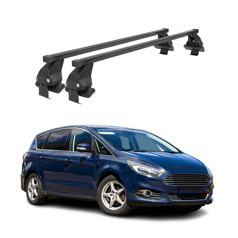 Barres Transversales Menabo pour Ford S-Max II 2015-2019 Noir