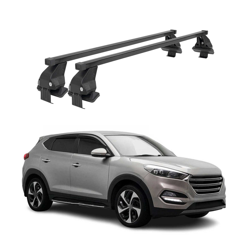 Barres Transversales Menabo pour Hyundai Tucson 2015-2020 Noir