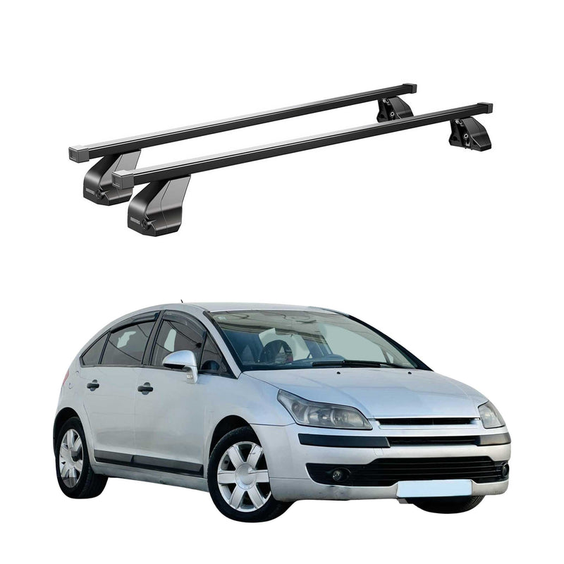 Barres Transversales Menabo pour Citroen C4 I 2004-2010 Noir