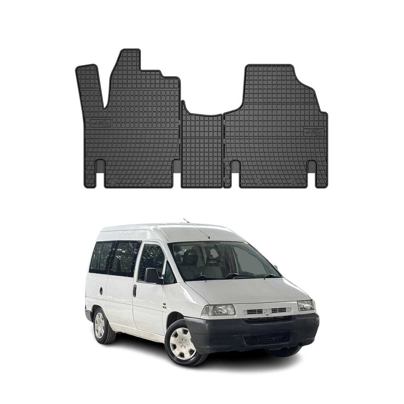 Tapis de Sol pour Fiat Scudo 1996-2006 Caoutchouc Noir