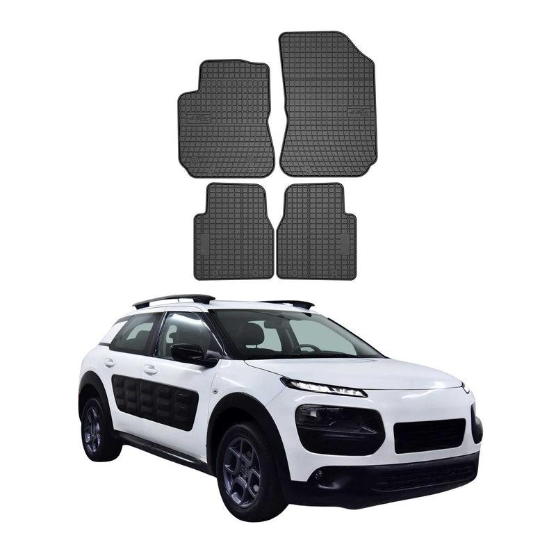 Tapis de Sol pour Citroen C4 Cactus 2014-2020 Caoutchouc Noir