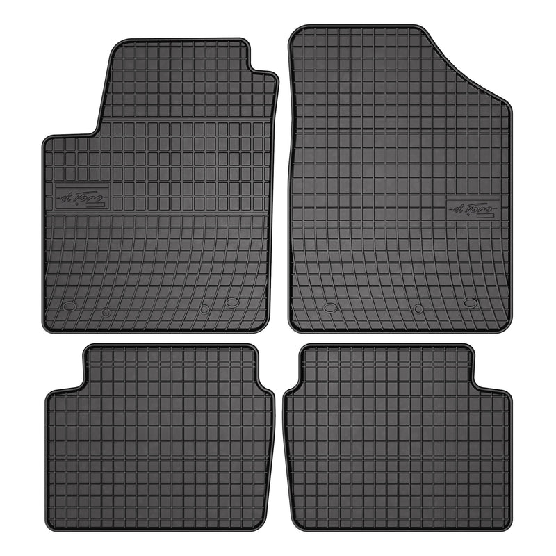 OMAC Tapis de Sol pour Hyundai i20 2007-2013 HB Caoutchouc Noir
