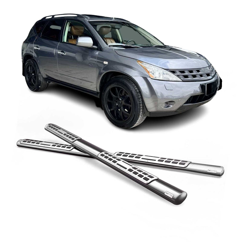 Marchepieds Latéraux pour Nissan Murano 2005-2008 Acier Inoxy Argent