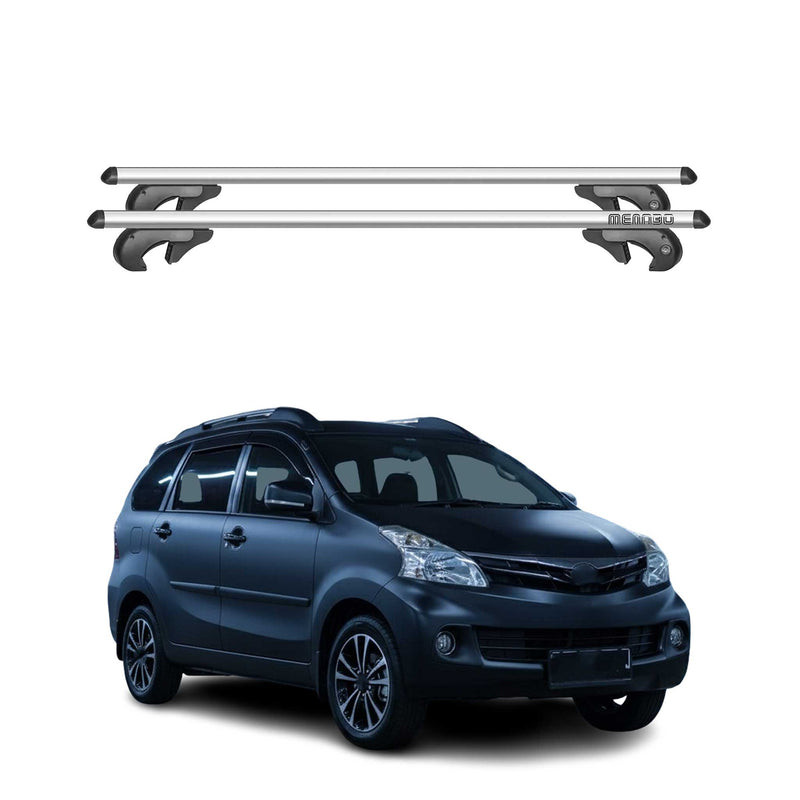 Barres de toit transversales pour Daihatsu Xenia 2011-2015 90kg Alu Gris