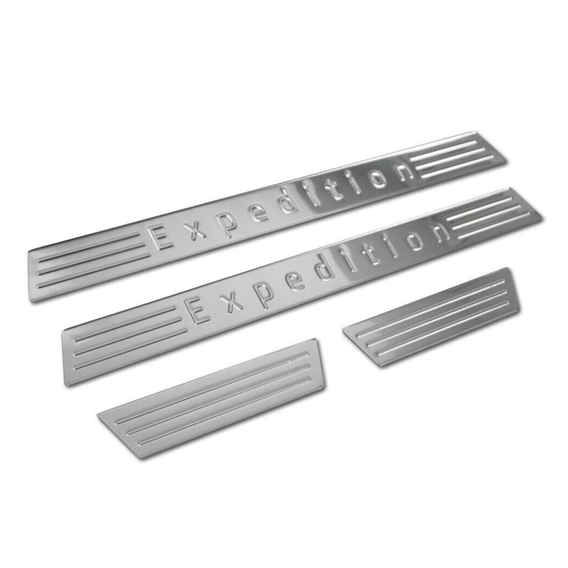 Seuils de porte pour Ford Kuga Puma 2003-2025 Expedition en acier inox Chromé