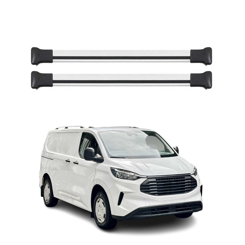 Barres de toit transversales pour Ford Transit Tourneo Custom 2023-2025 Gris 2x