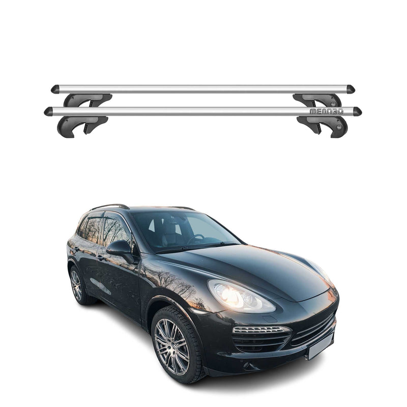 Barres de toit transversales pour Porsche Cayenne 92A 2011-17 90kg Alu Gris