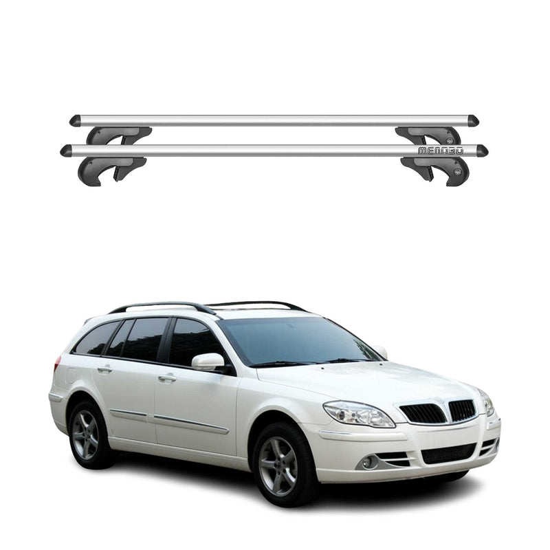 Barres de toit transversales pour Brilliance BS4 2009-2025 90kg Alu Gris 2x