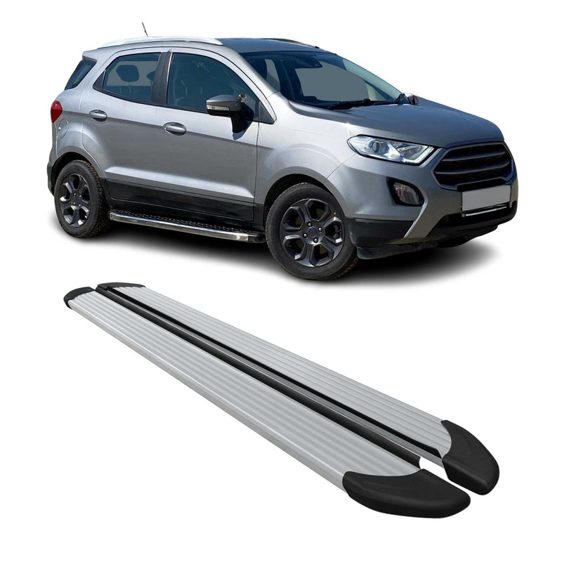 Marchepieds Latéraux pédale pour Ford Ecosport 2013-2024 Aluminium Argent 2Pcs